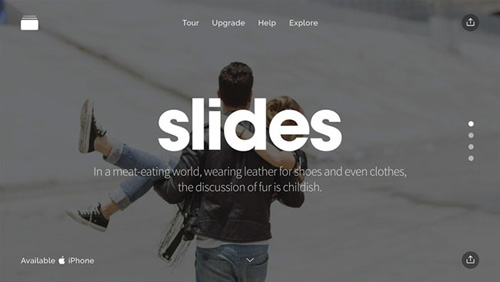 Slides時尚網頁設計欣賞