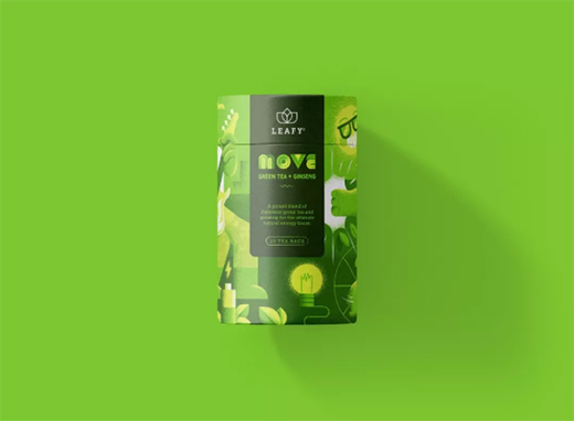 清香怡人的花茶品牌包裝設計